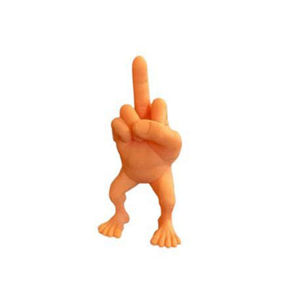 Prank Middle Finger Figure Crafts Middle Finger Statue Finger Resin Ornament Landscape Garden Pot
