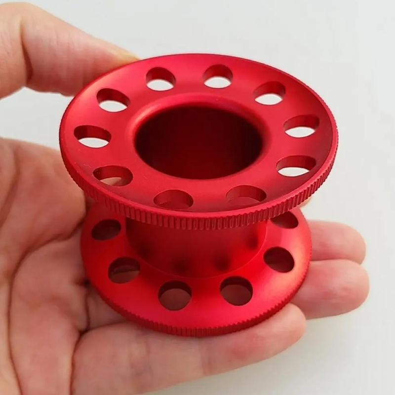 Light Weight Aluminum Alloy Miniature Corrosions Resistant 10 Hole Diving Reel for Diving and Underwater Photography