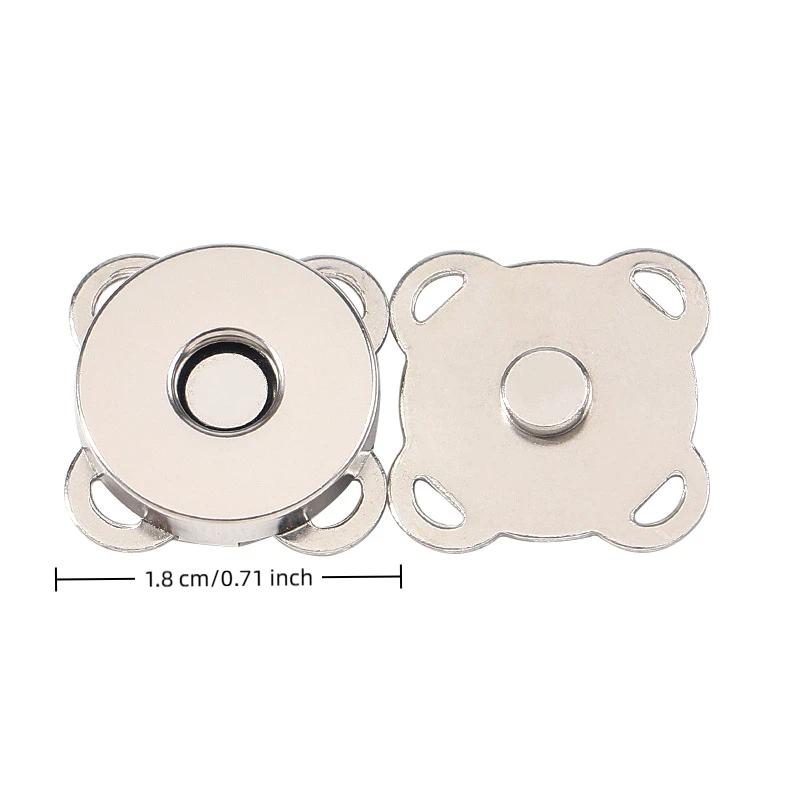10 Sets Mini Adsorption Buckle Bags Magnetic Snap Button Fasteners Clasps Buttons Handbag Purse Wallet Craft Bag Parts