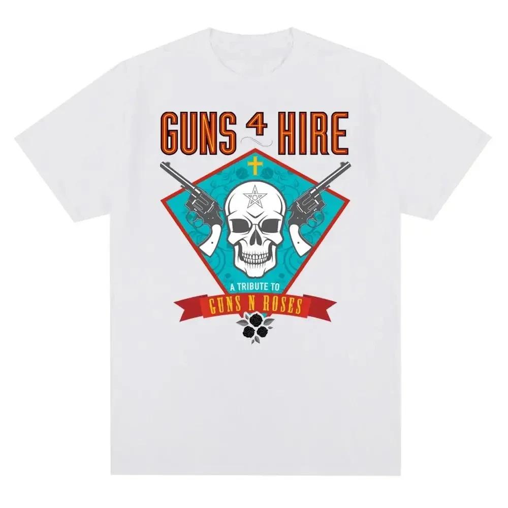 Guns N Roses Graphic Print T Shirt Vintage Rock Band Streetwear Short Sleeve Fashion Crew Neck T Shirt Women Tshirt