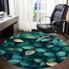 1pc Leaf Nature Office Round Area Rug, Indoor Mat Suitable ForOffice, Under Office Chairs Bedroom Living Room Home Decor, Room Decot040