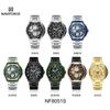 Naviforce Watch for Men Calendar Chronograph Stainless Steel Strap Luminous Waterproof Fashion Casual Outdoor Sports Men's Wristwatch NF8051S