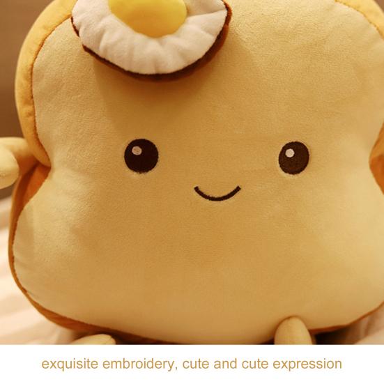 Multifunctional Plush Pillow High Simulated Lovely Toast Bread Cute Cushion for Girl