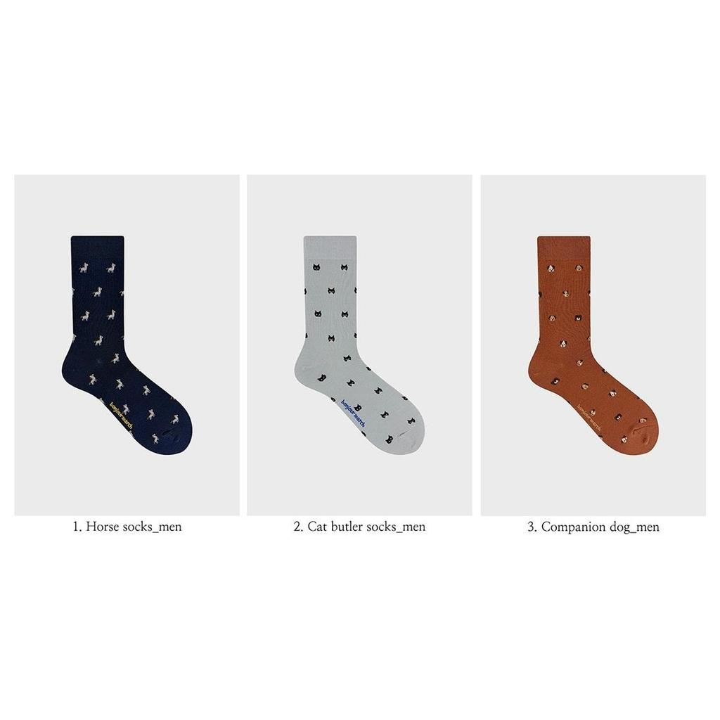 [BonjourMarch] 26SS Men’s Pattern Socks - 3 Pair Set (Gift Packaging Included)