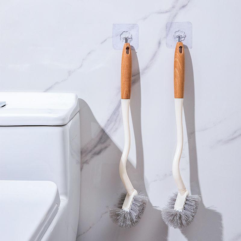 Multifunkční čisticí kartáč na toaletu Barva dřeva Čisticí kartáč na toaletu Koupelnový čistič bez mrtvých úhlů Kuchyňský čisticí kartáč