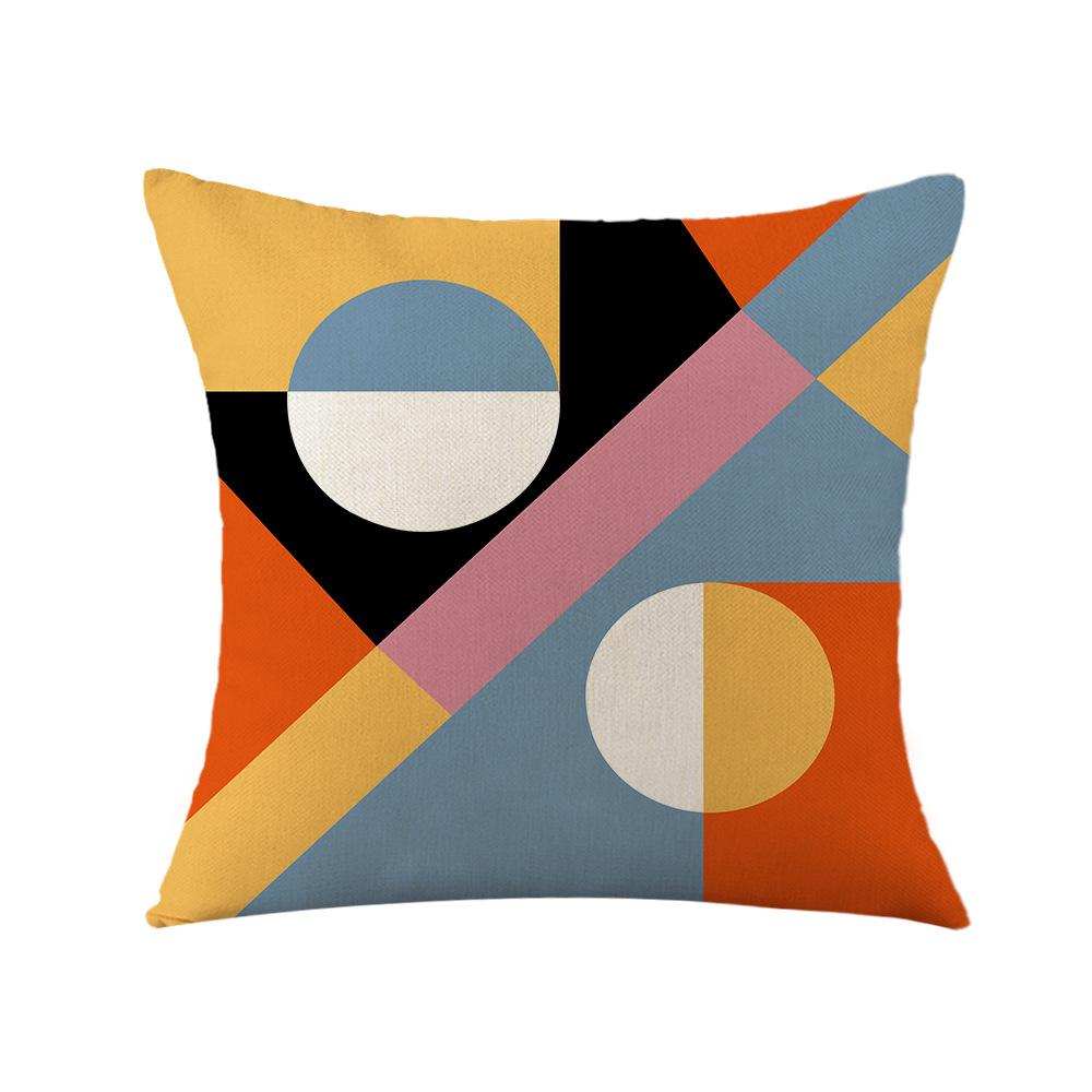 Geometrischer roter Kissenbezug Büro Kissen Sofa Kissen Bettseite Rückenlehne Kissenbezug