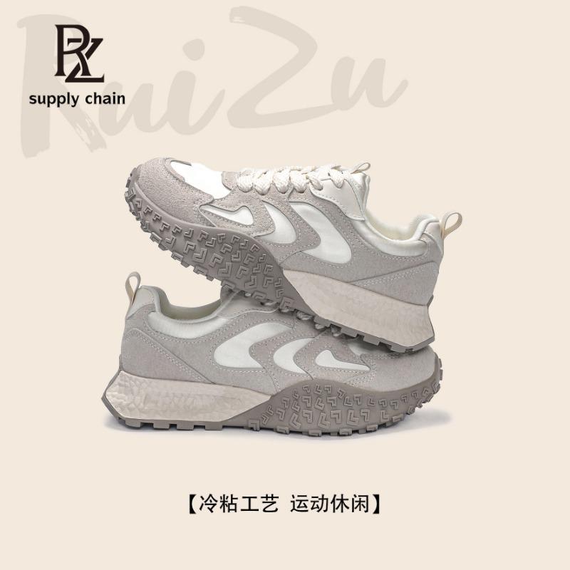 3 thick-soled non-slip sports and leisure shoes for women's autumn new breathable low-top versatile and comfortable campus