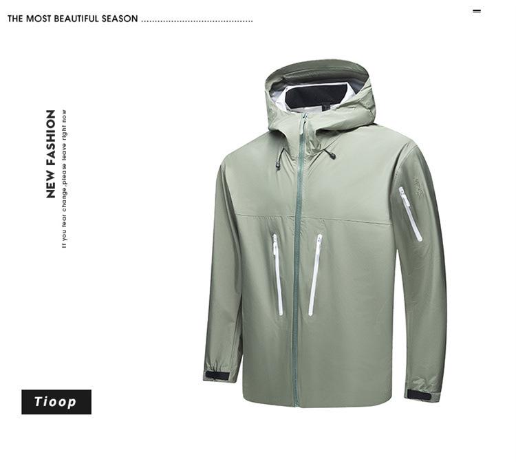 Chunqiu Bird Unisex Windproof Waterproof Loose Jacket - Heat-Sealed Outdoor Windbreaker
