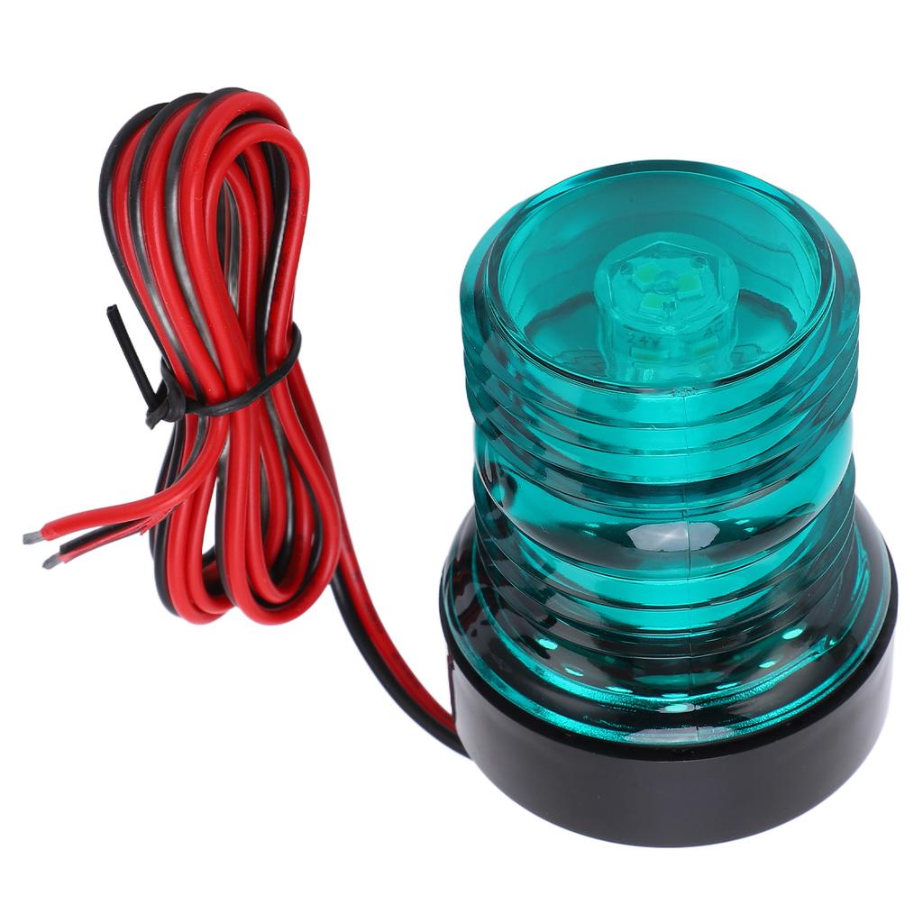 LED Bootsnavigationslicht IP66 Wasserdicht Omnidirektional 360 Grad Ankernavigationslampe Grünes Licht