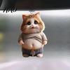 Easy to Hang Car Ornament Pot-bellied Dog Cat Hanging Home Indoor Christmas Tree Rearview Cartoon Accessory Mirror 2D Flat Acrylic Big Belly