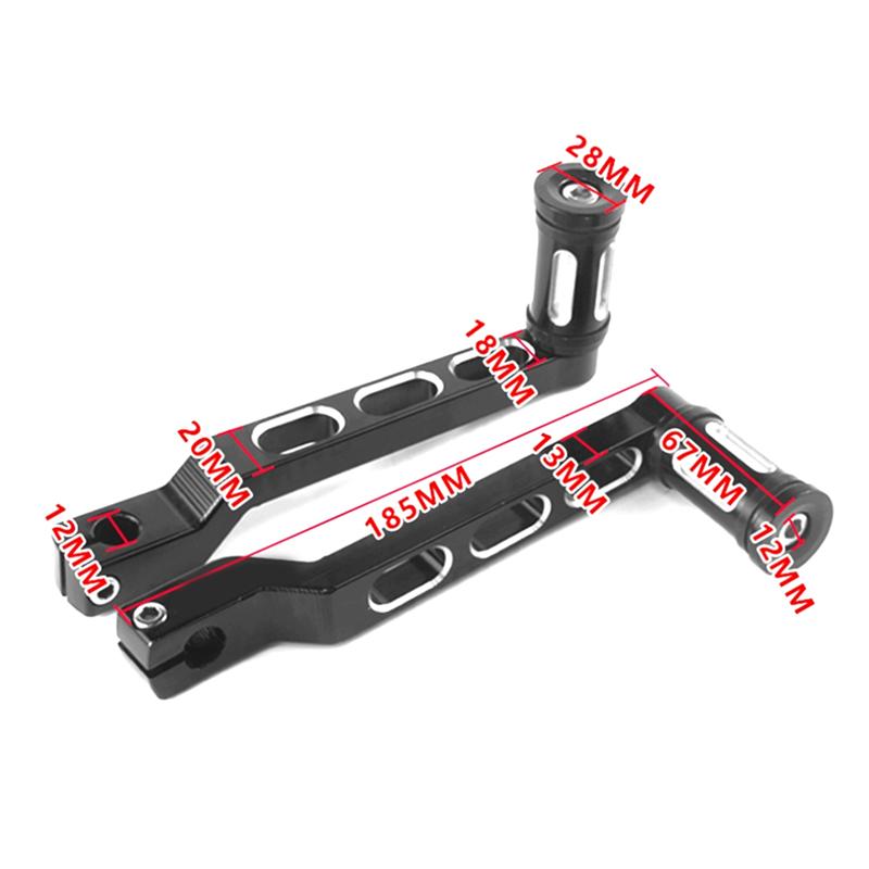 L10A Motorcycle Gear Shift Lever Footpegs Heel Toe Pedals Gear Lever Shifter For  Touring Road Glide King Softail