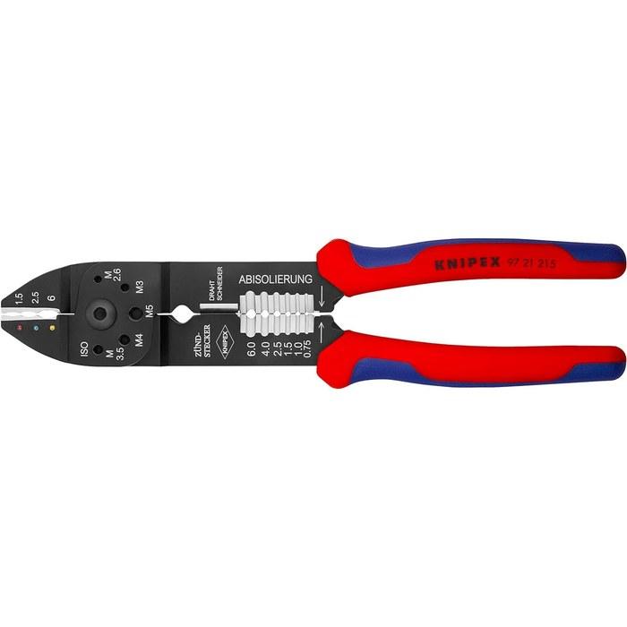 Knipex 9721-215 Crimping Pliers (SB) Bruni Insulated for 0.75-6.0mm Wire