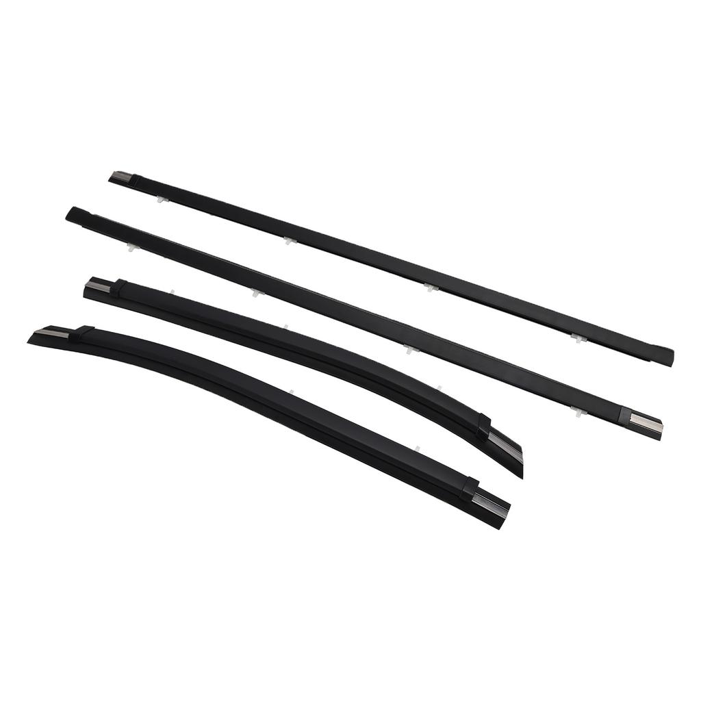 4pcs Front Door Window Belt Weatherstrip For Toyota Tacoma 2000-2004
