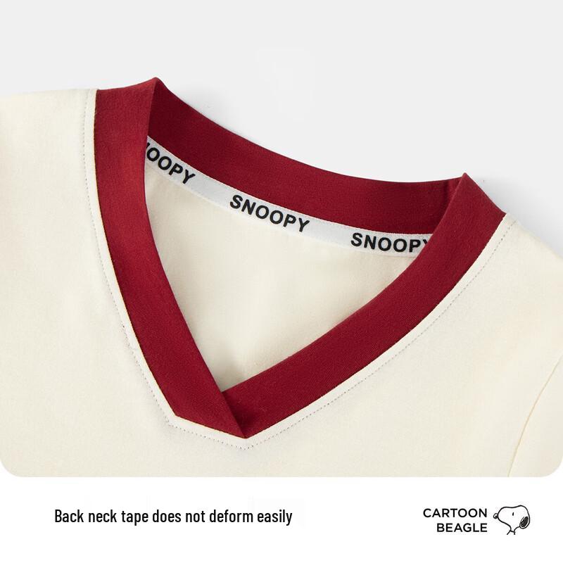 SNOOPY Girls' V-Neck Long Sleeve T-Shirt