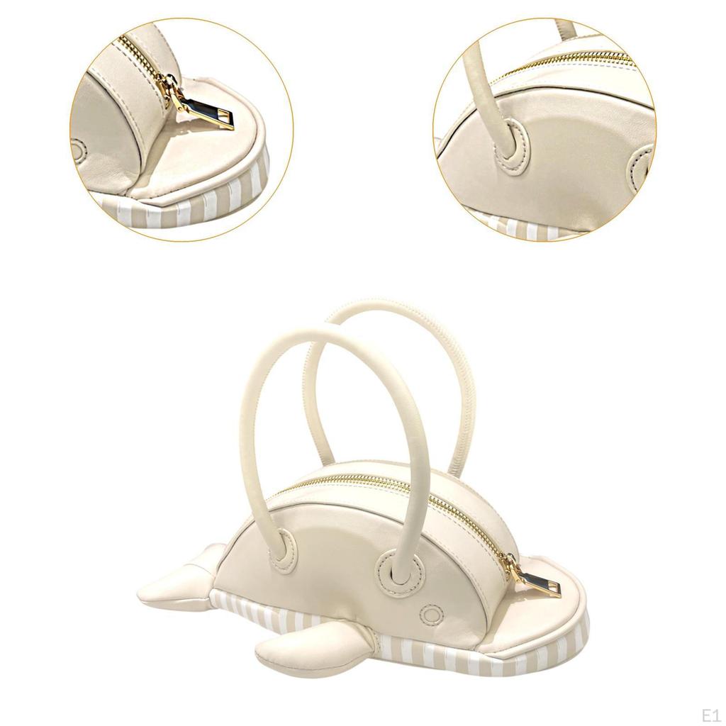 Small Tote Bag Lightweight Zipper Closure Trendy Cute Comfortable Animal Handbag