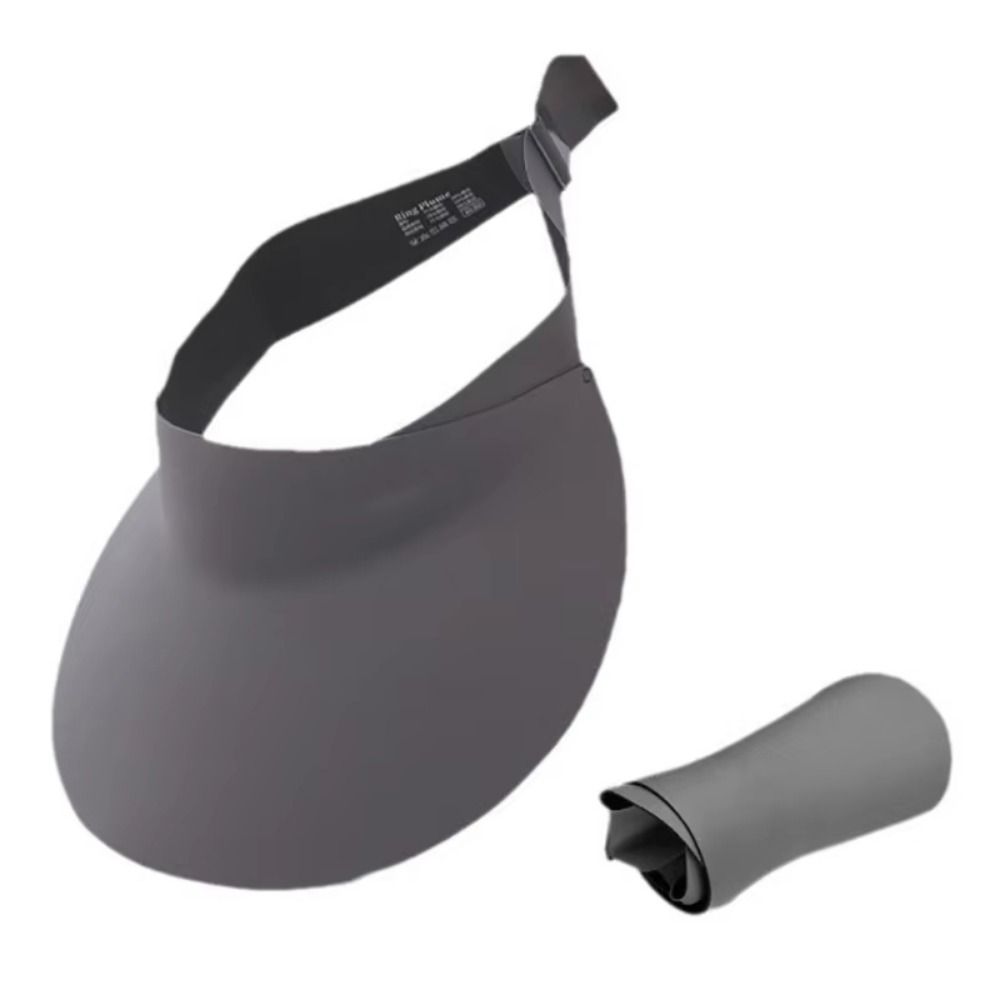 Breathable Seamless Visor Cap Large Brim Women Sun Hat Simple Beach Cap  Sunshade