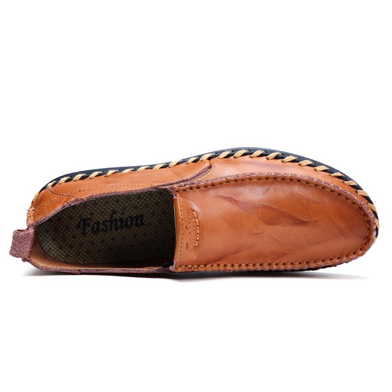 Men's Slip On Leather Shoes Moccasins Loafers
