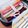 Stationery Password Lock Pen Box 4 Layers Portable Organizer Box Large-Capacity Pencil Case  Gifts