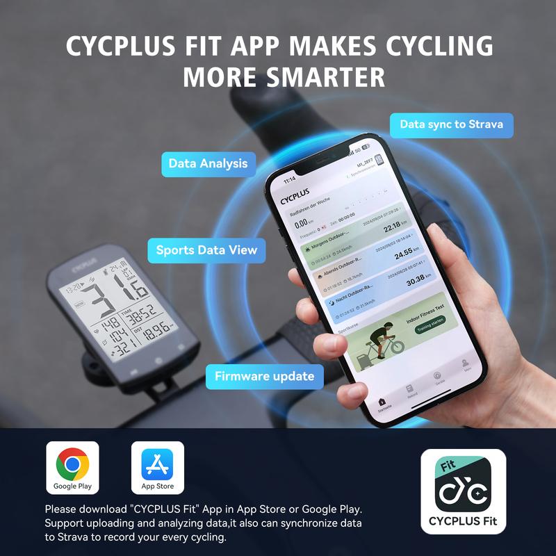 CYCPLUS M1 GPS Bike Computer Cycling Accessories Bicycle Speedometer BLE 5.0 ANT+ Cycle Ciclismo Kilometer Counter for Riding