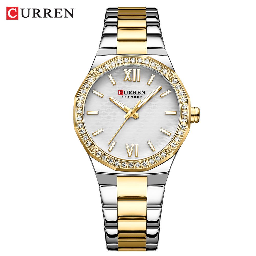 CURREN 9103 Women s Waterproof Quartz Watch with Steel Band - Casual Style