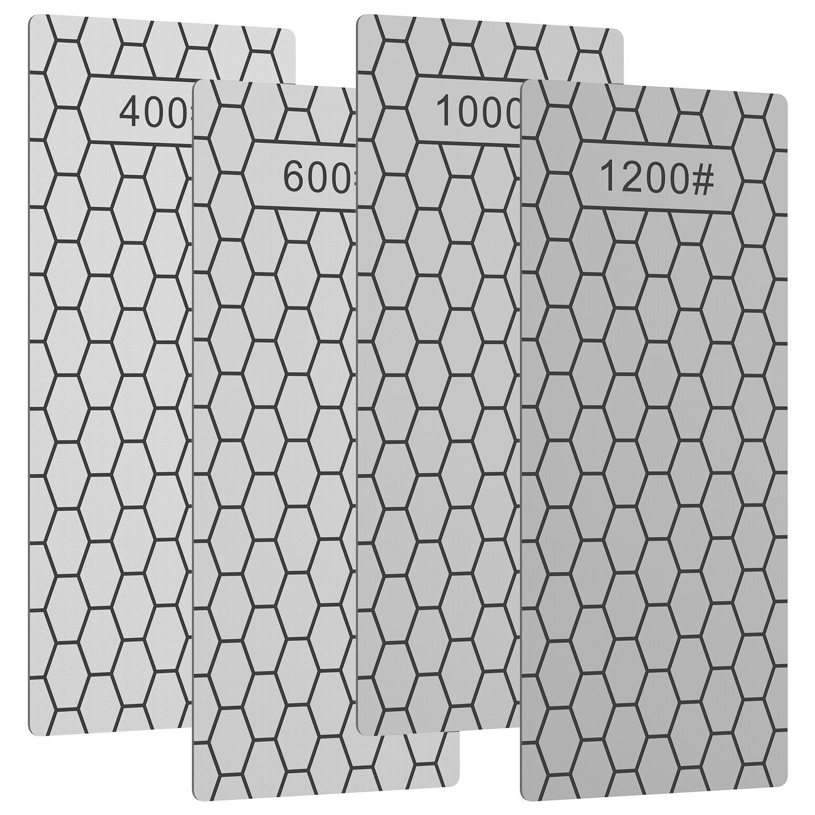 

Набор из 4 алмазных заточных камней с ячеистой поверхностью, портативная алмазная заточная пластина, эффективная алмазная притирочная пластина M