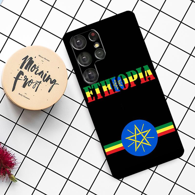 Ethiopia Flag Case For Samsung Galaxy S24 FE S20 FE S21 S22 S23 S24 S25 Ultra S9 S10 S25 Plus Phone Cover
