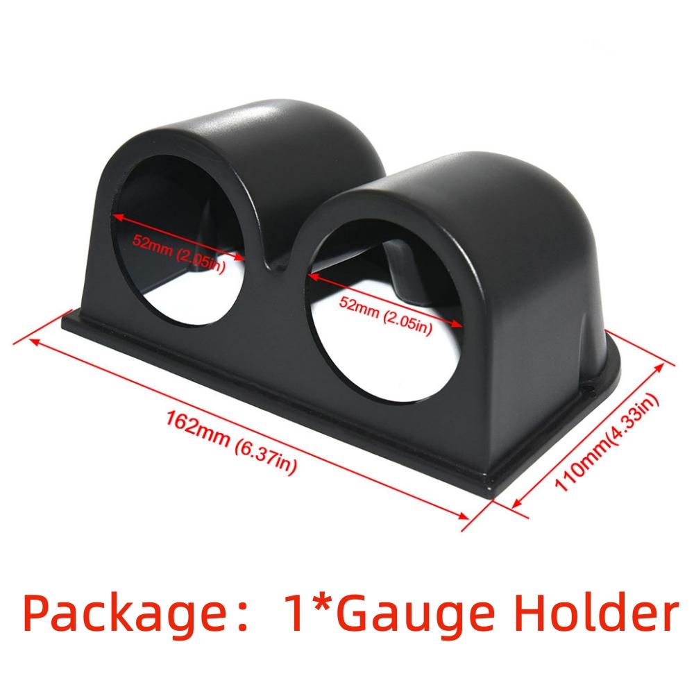 2 Inches 52mm Universal Car Gauge Bracket Black Single Bracket Double Bracket Triple Bracket Car Gauge Pod Car Meter Holder