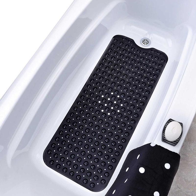 Popular Eco-Friendly Non-Slip Bath Mat with Suction Cups - Extra Long for Bathroom and Shower