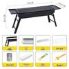 Portable Folding Outdoor Barbecue Grill for Skewers and Camping, with Charcoal-Fueled Thickened Full Set.