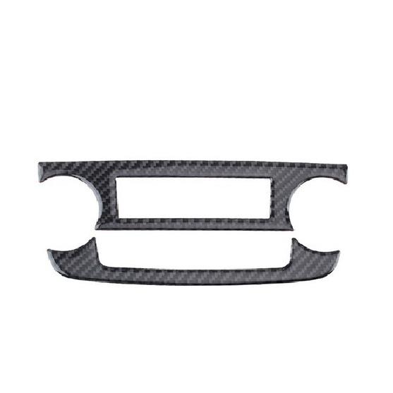 Glossy Carbon Fiber Car AC Button Frame Cover Decoration For Honda CRV 2007-2011