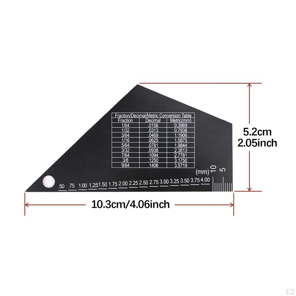 3 Guitar Action Gauges for Adjusting String Height, Professional Luthier Tool, Electric Bass Pick