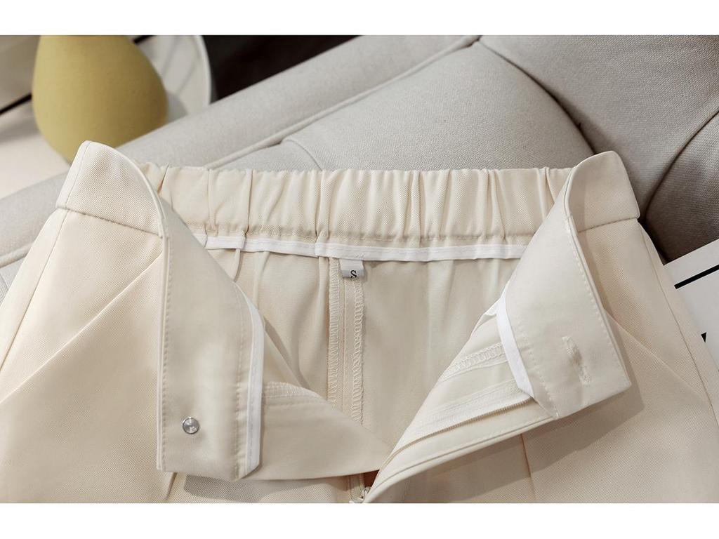 Women's 2025 High-Waisted A-line Wide-Leg Suit Shorts