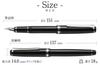 Pilot Falcon ELABO Fountain Pen Black SF Nib FE-18SR-B-SF W/ CON-40