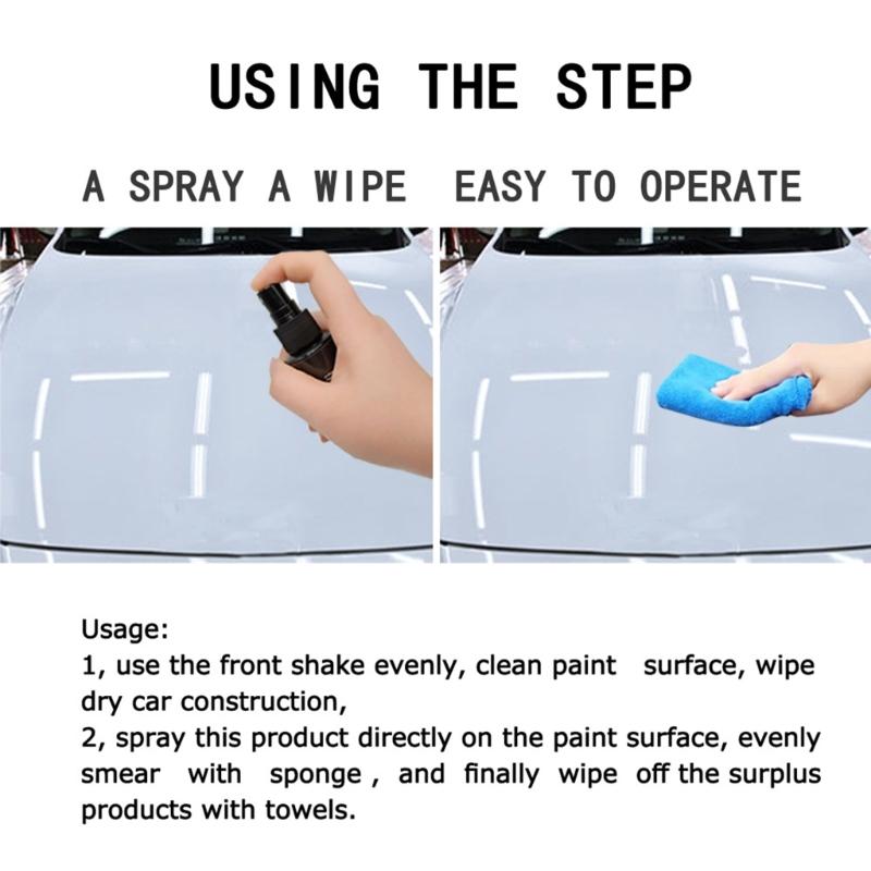 Detail Ceramic Spray,Ceramic Coating Spray Seals & Shield- Car Clear Coat Hydrophobic Protections & High-Gloss Shine