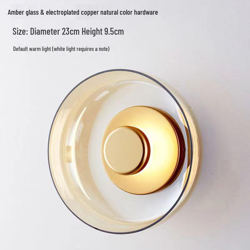 Nordic Minimalist Wall Lamp - Modern Glass Design for Living Room, Bedroom, or Aisle Decor.