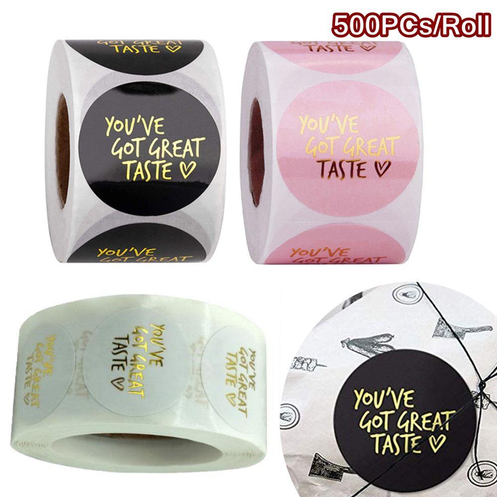 

Этикетки с печатью, клейкая этикетка, прозрачные наклейки с золотыми штампами, круглые наклейки, у вас отличный вкус