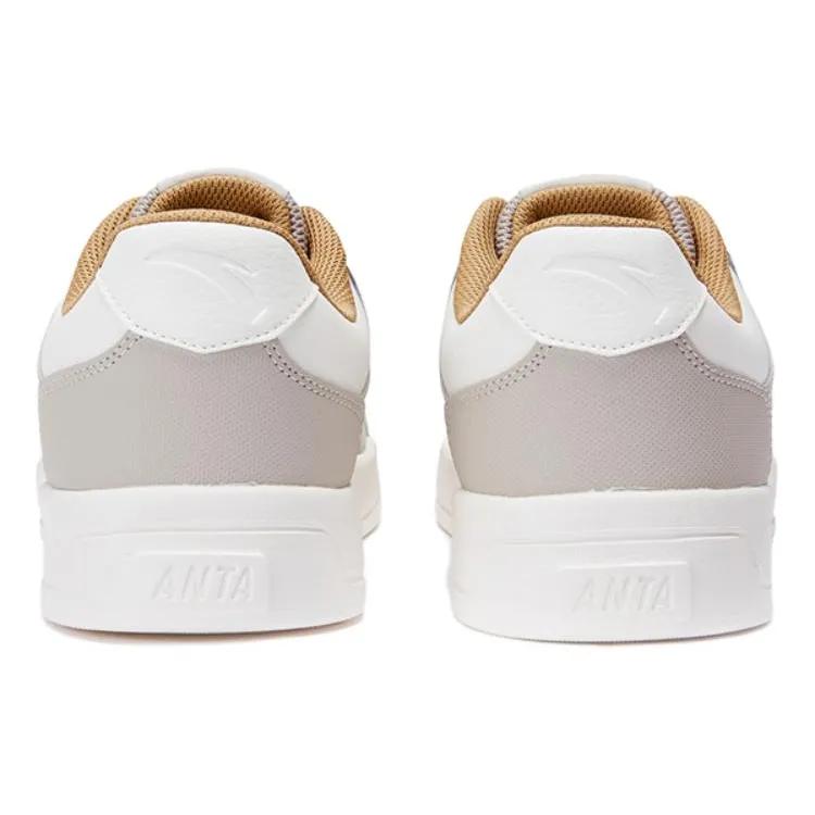 Anta Life Collection Thermal Slip Resistant Low top Skateboard Shoes Men's Light Brown (Unisex) Skate Shoes 112358013S 1