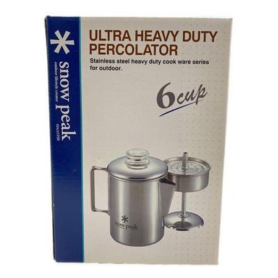 Кофеварка-перколятор Snow Peak PR-006 из нержавеющей стали, 6 чашек