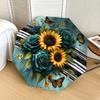 1pc Sunflower Bouquet with Butterflies Umbrella with Plastic Handle,Suitable for All Seasons Home Travel Outdoor UmbrellaDD1776