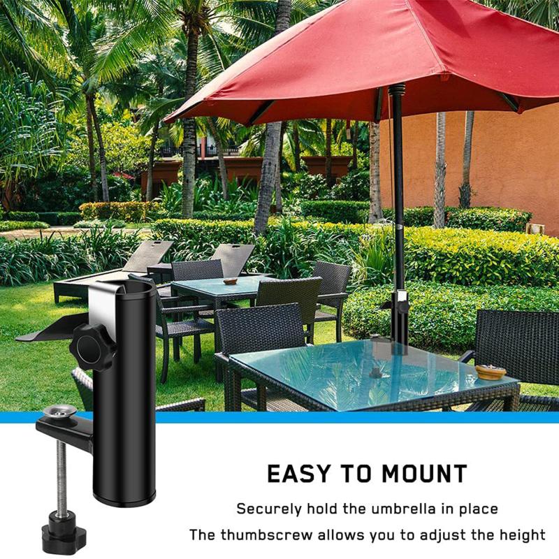 Outdoor Patio Beach Sunshade Umbrella Fixing Clip Garden Patio Umbrella Fixing Holder Portable Courtyard Parasol Stand