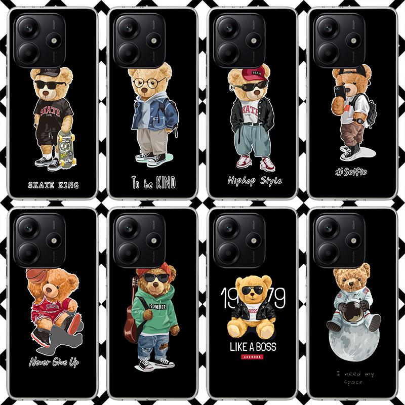 Baron Filou Trend Leisure Bear Phone Case for Xiaomi Redmi Note 15 14 14S 13 12 12S 11 Pro Plus 11E 11T 11S 10S 5G Soft Cover Fu