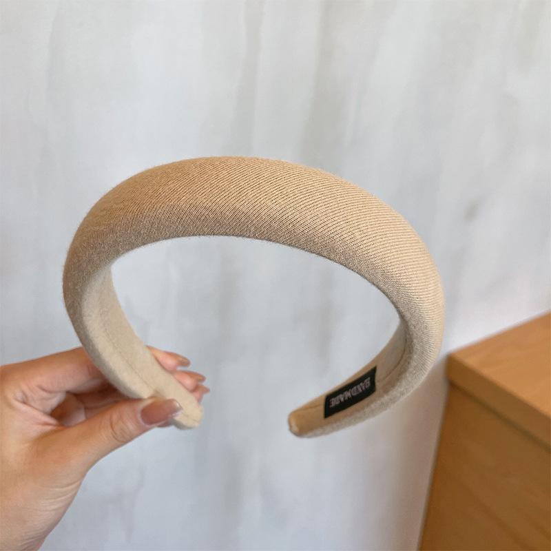 Solid Velvet Bezel Women Headband Girls Vintage knit Hair Bands Soft Hairband Headwear Hair Rubbers Elastic Hair Bands