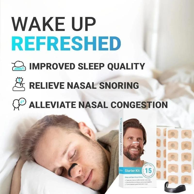 Magnetic Anti Snoring Sleep Mouth Tape Nasal Breathing Dilators Starter Kit Nose Improve Sleep Quality Snoring Solution for Men