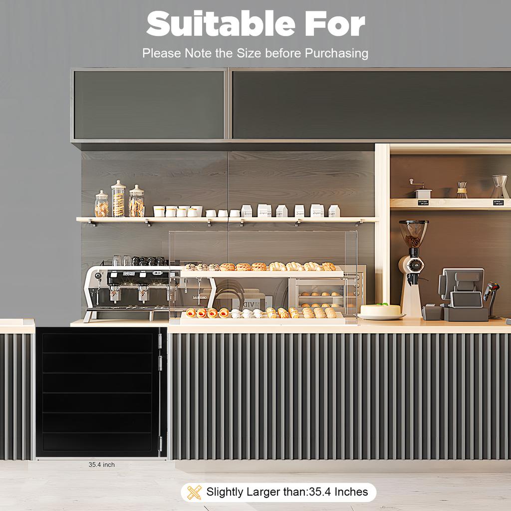 Black Modern Solid Wood Swinging Door - 90x90cm Porch Entrance Partition Door, 180° Swing, 35mm Thick Panel With 3 Spring Hinges