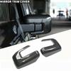 For - Ford F150 F-150 Carbon Fiber ABS Side Rearview Mirror Cover Trim2*