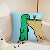 Cartoon JJoguman SStudio cushion cover Pillow Case Plush Fabric Soft Double Sided Print Sofa Cushion Cover Throw Pillow Covers
