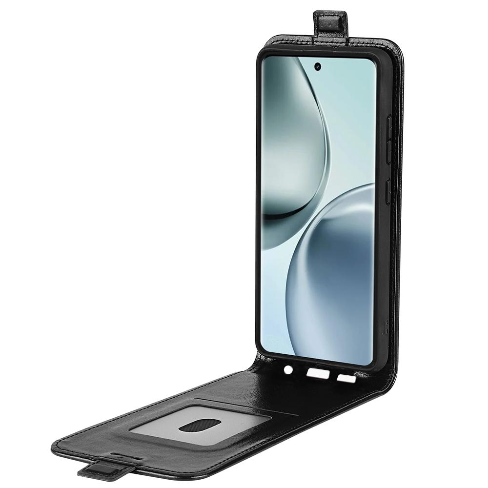 

Шкіряний чохол для Realme 14 Pro 5G з вертикальним відкидним слотом для карток Brown