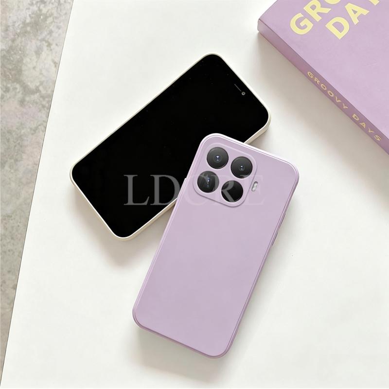 For Xiaomi 15T Pro Case Liquid Silicone Cover Xiaomi 15T Pro Case TPU Plain Rubber Phone Protector Case Xiaomi 15T Pro Cover