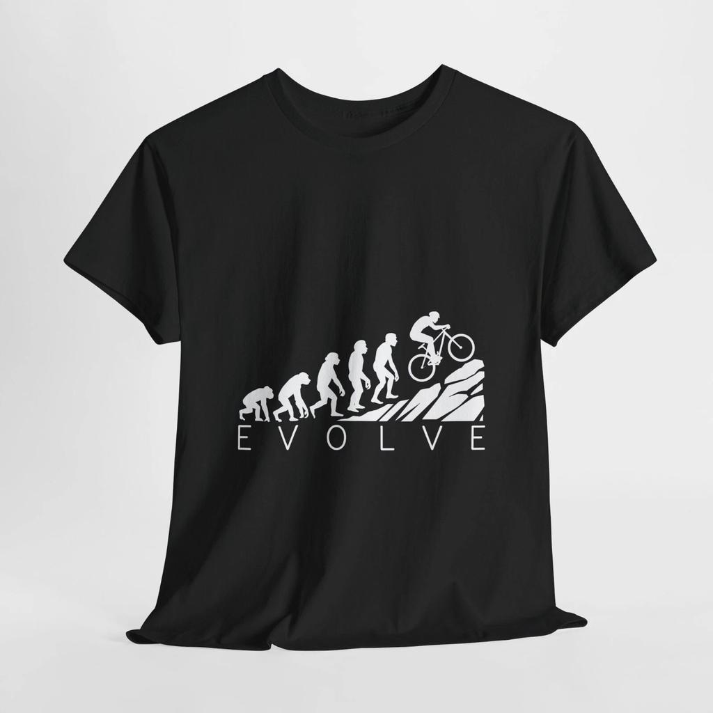 Evolution Bicycle Unisex Cotton Tee | Perfect for Cyclists, Nature Lovers Tee