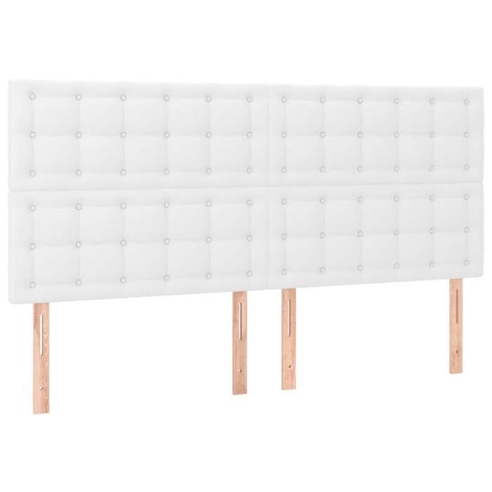 Tête de lit - MAISON EXCLUSIVE - 200x5x118/128 cm - Similicuir - LED intégrée - Hauteur réglable